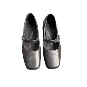 Rockport Women's Black Leather Mary Jane Shoes Square Toe Comfort 6.5W